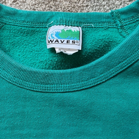 VTG 1989 Saskatchewan Roughriders Grey Cup Champions Crewneck Sweater Waves - Picture 2 of 9